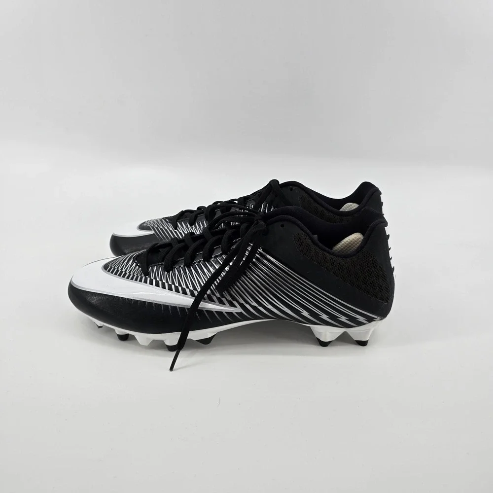 Nike Vapor Speed Football Cleats Mens Low Top Black White 847097-011 Size‎ 13.5